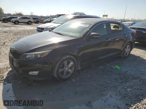 2014 Kia Optima LX z VIN 5XXGM4A78EG280133, wystawiony jako Copart lot #52127405 z przebiegiem 158 369 mil mil oraz Szkoda całkowita • Salvage title. Historia ofert i sprzedaży dostępna na DreamBid. Obrazek 1.