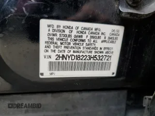 2003 Acura MDX with VIN 2HNYD18223H532721, listed as a Copart auction lot 69676684 with 165,959 mi miles and Salvage Title. Bid and sale history available at carsss.com. Image 13.