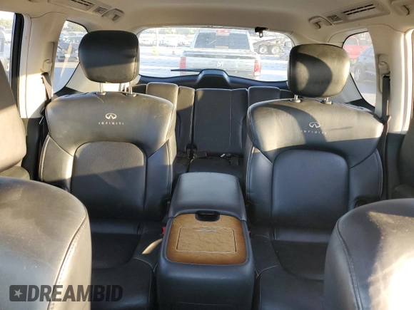 2012 Infiniti QX56 7-passenger with VIN JN8AZ2NF5C9519472, listed as a Copart auction lot 76924184 with 0 mi miles and Non Repairable. Bid and sale history available at carsss.com. Image 10.
