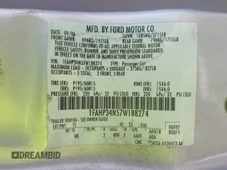 2007 Ford Focus S with VIN 1FAHP34N57W188274, listed as a IAAI auction lot 41753738 with Not Provided miles and . Bid and sale history available at carsss.com. Image 9.