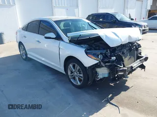 2018 Hyundai Sonata SEL with VIN 5NPE34AF1JH598725, listed as a IAAI auction lot 41988797 with 133,927 mi miles and . Bid and sale history available at carsss.com. Image 1.