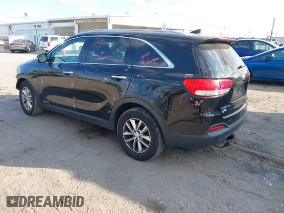 2016 Kia Sorento LX with VIN 5XYPGDA56GG029499, listed as a IAAI auction lot 41512850 with 179,971 mi miles. Bid and sale history available at carsss.com. Image 3.