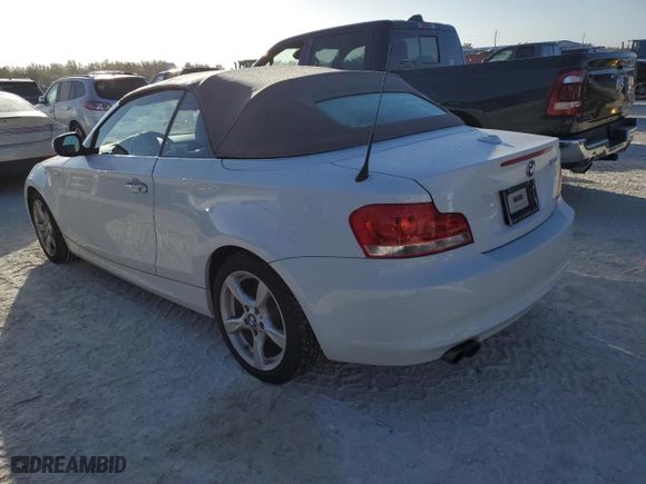 2012 BMW 1 Series 128i with VIN WBAUL7C53CVM83528, listed as a Copart auction lot 77259974 with 0 mi miles and Non Repairable. Bid and sale history available at carsss.com. Image 2.