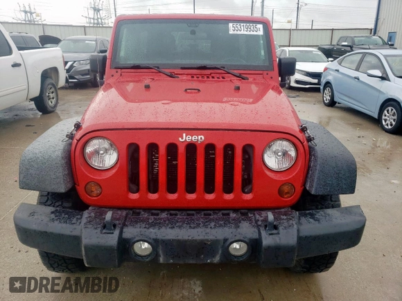 2012 Jeep Wrangler Unlimited Sport with VIN 1C4BJWDG9CL152362, listed as a Copart auction lot 55319935 with 84,641 mi miles and Salvage title. Bid and sale history available at DreamBid. Image 5.