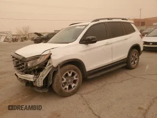 2022 Honda Passport TrailSport with VIN 5FNYF8H67NB008548, listed as a Copart auction lot 49726835 with 38,322 mi miles and Salvage Title. Bid and sale history available at carsss.com. Image 1.