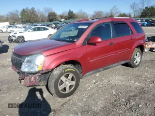 2006 Chevrolet Equinox LT with VIN 2CNDL73F666135576, listed as a Copart auction lot 48023865 with 163,748 mi miles and Salvage Title. Bid and sale history available at carsss.com. Image 1.