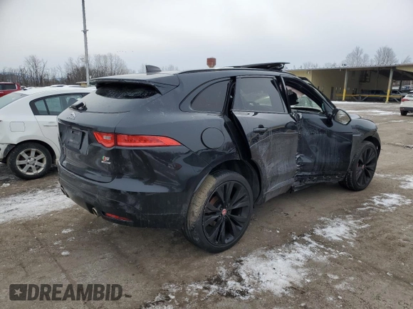 2020 Jaguar F-Pace S with VIN SADCM2FV2LA634364, listed as a Copart auction lot 44427655 with Not provided miles and Salvage title. Bid and sale history available at DreamBid. Image 3.