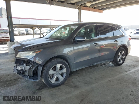 2014 Acura MDX with VIN 5FRYD3H25EB015468, listed as a Copart auction lot 53135115 with 136,477 mi miles and Salvage Title. Bid and sale history available at DreamBid. Image 1.