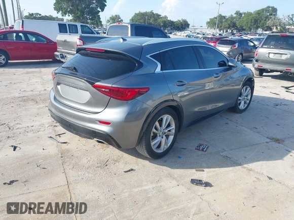 2017 Infiniti QX30 Sport with VIN SJKCH5CP9HA031424, listed as a IAAI auction lot 42792075 with 81,686 mi miles and . Bid and sale history available at DreamBid. Image 4.