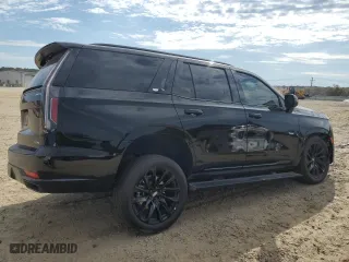 2023 Cadillac Escalade 4WD Sport Platinum with VIN 1GYS4GKL8PR557610, listed as a Copart auction lot 77876244 with 20,228 mi miles and Salvage Title. Bid and sale history available at carsss.com. Image 3.