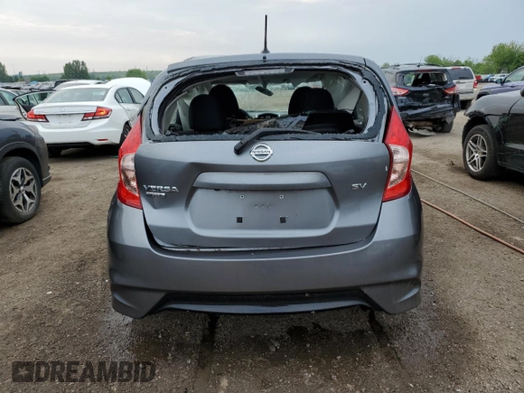 2018 Nissan Note SV with VIN 3N1CE2CP9JL361222, listed as a Copart auction lot 55271605 with Not provided miles and Salvage title. Bid and sale history available at DreamBid. Image 6.