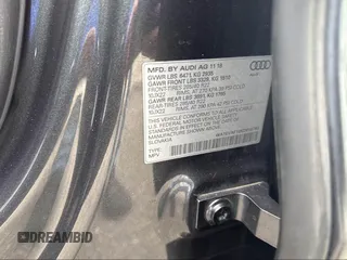 2019 Audi Q8 Premium Plus with VIN WA1EVAF10KD015763, listed as a IAAI auction lot 41925195 with 134,540 mi miles. Bid and sale history available at carsss.com. Image 9.