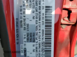 2011 Mazda 2 Sport with VIN JM1DE1HZ5B0128359, listed as a Copart auction lot 54351195 with 117,281 mi miles and Salvage Title. Bid and sale history available at carsss.com. Image 12.