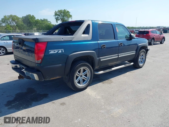 2005 Chevrolet Avalanche Z71 with VIN 3GNEK12Z95G177934, listed as a IAAI auction lot 42645320 with 195,523 mi miles and . Bid and sale history available at DreamBid. Image 4.