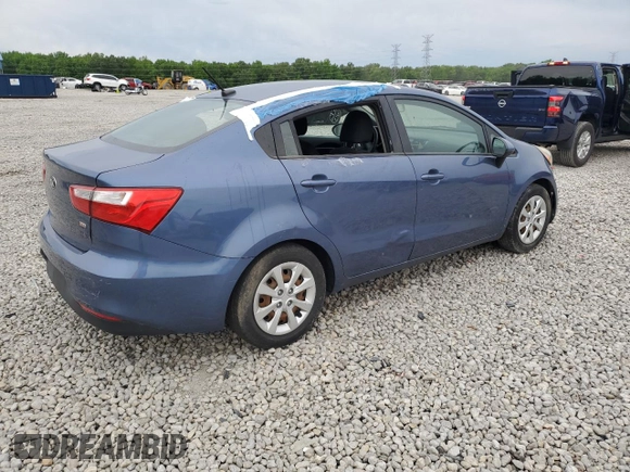 2016 Kia Rio LX with VIN KNADM4A36G6575777, listed as a Copart auction lot 55634255 with Not Provided miles and Clean Title. Bid and sale history available at DreamBid. Image 3.