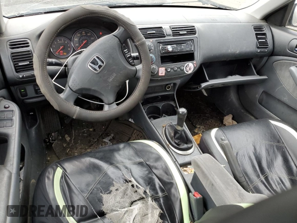 2004 Honda Civic LX with VIN 2HGES15584H528673, listed as a Copart auction lot 88170385 with 218,156 mi miles and Salvage Title. Bid and sale history available at DreamBid. Image 8.