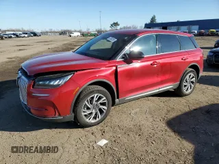 2024 Lincoln Corsair Premiere z VIN 5LMCJ1DA0RUL26740, wystawiony jako Copart lot #51005285 z przebiegiem 7261 mil mil oraz Szkody całkowita. Historia ofert i sprzedaży dostępna na DreamBid. Obrazek 1.