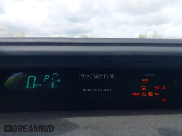 2013 Toyota Prius One with VIN JTDKDTB34D1548461, listed as a IAAI auction lot 42175935 with 197,175 mi miles and . Bid and sale history available at DreamBid. Image 7.