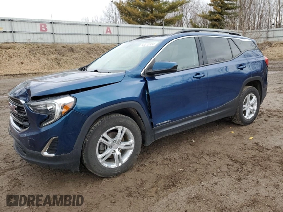 2019 GMC Terrain SLE z VIN 3GKALMEV4KL290986, wystawiony jako Copart lot #50313335 z przebiegiem 99 537 mil mil oraz Czysty tytuł • Clean title. Historia ofert i sprzedaży dostępna na DreamBid. Obrazek 1.