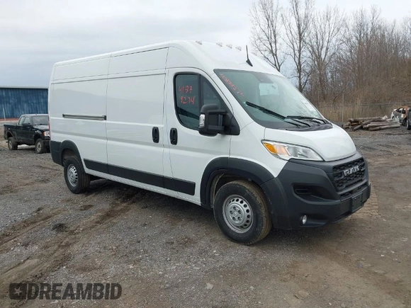 2024 Ram ProMaster Cargo Tradesman with VIN 3C6LRVDG3RE136772, listed as a IAAI auction lot 41879274 with 17,458 mi miles and . Bid and sale history available at DreamBid. Image 1.