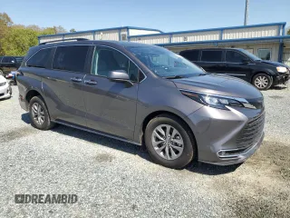 2024 Toyota Sienna XLE with VIN 5TDYRKEC1RS190859, listed as a Copart auction lot 50595315 with 43,858 mi miles and Salvage Title. Bid and sale history available at carsss.com. Image 4.