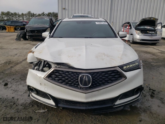 2018 Acura TLX w/A-SPEC Pkg with VIN 19UUB2F61JA009029, listed as a Copart auction lot 43001555 with 66,405 mi miles and Salvage Title. Bid and sale history available at carsss.com. Image 5.