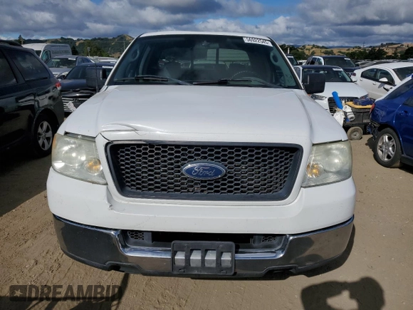 2005 Ford F-150 XLT with VIN 1FTPX12595NA67280, listed as a Copart auction lot 56922545 with 237,318 mi miles and Salvage title. Bid and sale history available at DreamBid. Image 5.