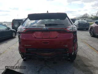 2015 Ford Edge SEL with VIN 2FMTK4J85FBC03634, listed as a Copart auction lot 52399625 with 92,127 mi miles and Salvage Title. Bid and sale history available at carsss.com. Image 6.