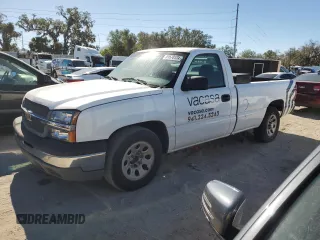 2005 Chevrolet Silverado 1500 Work Truck with VIN 1GCEC14X35Z240494, listed as a Copart auction lot 81570124 with 146,493 mi miles and Salvage Title. Bid and sale history available at DreamBid. Image 1.