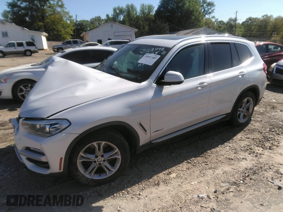 2018 BMW X3 xDrive30i with VIN 5UXTR9C57JLC76191, listed as a IAAI auction lot 42037489 with Not Provided miles and . Bid and sale history available at DreamBid. Image 17.