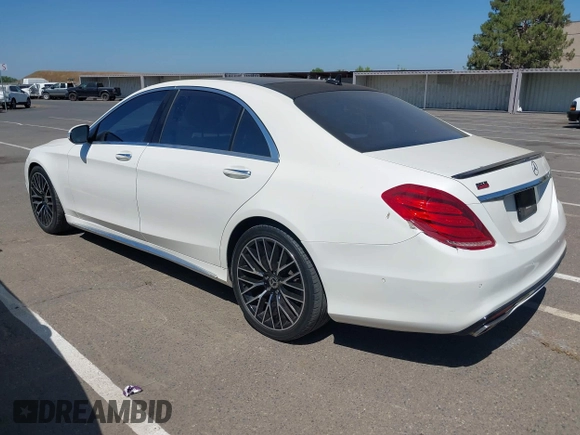 2015 Mercedes-Benz S 550 with VIN WDDUG8CBXFA185479, listed as a IAAI auction lot 42238690 with 120,552 mi miles and . Bid and sale history available at carsss.com. Image 3.