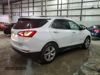 2020 Chevrolet Equinox Premier with VIN 2GNAXNEV2L6164550, listed as a Copart auction lot 88095355 with 132,469 mi miles and Salvage title. Bid and sale history available at DreamBid. Image 3.