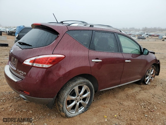 2012 Nissan Murano SV with VIN JN8AZ1MW5CW224885, listed as a Copart auction lot 44150635 with 0 mi miles and Salvage Title. Bid and sale history available at carsss.com. Image 3.
