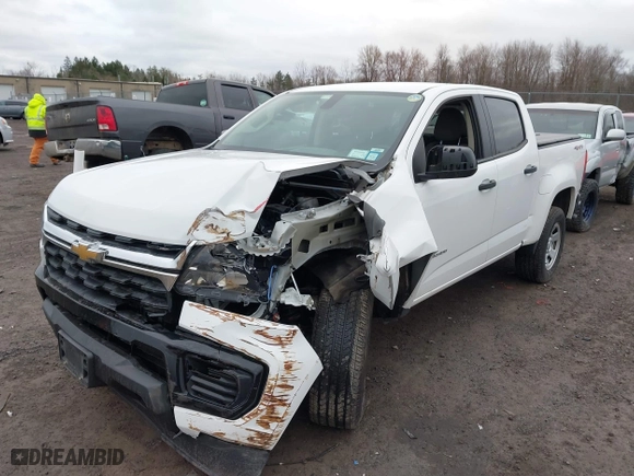 2021 Chevrolet Colorado 4WD Work Truck with VIN 1GCGTBEN6M1119967, listed as a IAAI auction lot 41801380 with 64,550 mi miles. Bid and sale history available at carsss.com. Image 17.