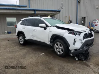 2021 Toyota RAV4 Hybrid XLE with VIN 2T3RWRFV7MW114611, listed as a Copart auction lot 48426295 with 76,436 mi miles and Salvage Title. Bid and sale history available at carsss.com. Image 4.