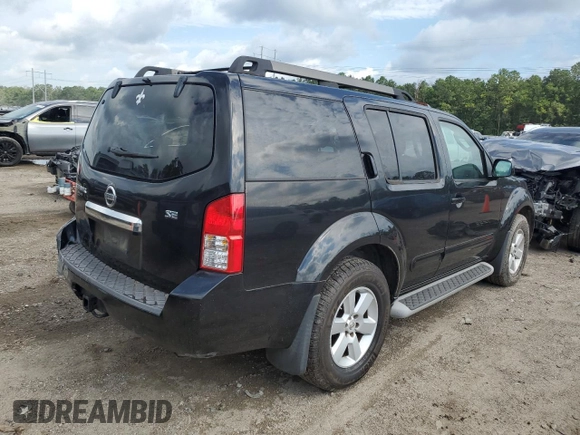 2008 Nissan Pathfinder LE z VIN 5N1AR18UX8C661788, wystawiony jako Copart lot #61437515 z przebiegiem 122 086 mil mil oraz Szkoda całkowita • Salvage title. Historia ofert i sprzedaży dostępna na DreamBid. Obrazek 3.