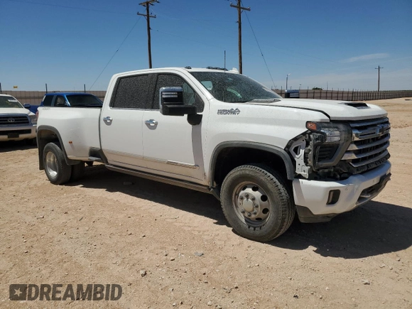 2024 Chevrolet Silverado 3500HD High Country with VIN 1GC4YVEY8RF253972, listed as a Copart auction lot 53496655 with 37,936 mi miles and Salvage title. Bid and sale history available at DreamBid. Image 4.
