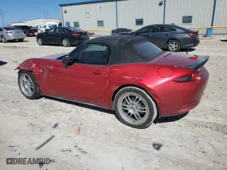 2016 Mazda MX-5 Miata Club with VIN JM1NDAC77G0114385, listed as a Copart auction lot 46926455 with 101,855 mi miles and Salvage Title. Bid and sale history available at carsss.com. Image 2.