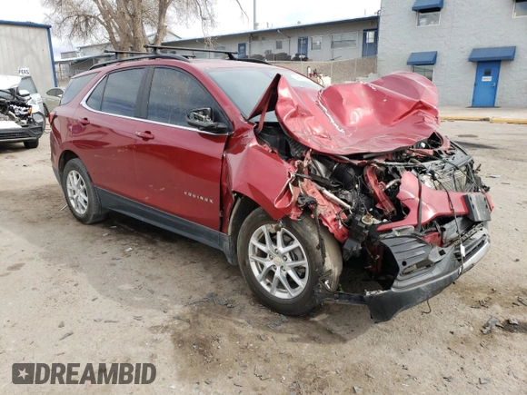 2022 Chevrolet Equinox LT z VIN 3GNAXUEV9NL213882, wystawiony jako Copart lot #44521165 z przebiegiem 173 737 mil mil oraz Szkoda całkowita • Salvage title. Historia ofert i sprzedaży dostępna na DreamBid. Obrazek 4.
