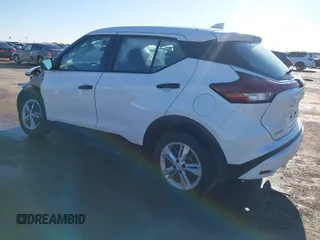 2023 Nissan Kicks S with VIN 3N1CP5BV5PL571076, listed as a IAAI auction lot 41177115 with 25,595 mi miles. Bid and sale history available at carsss.com. Image 3.
