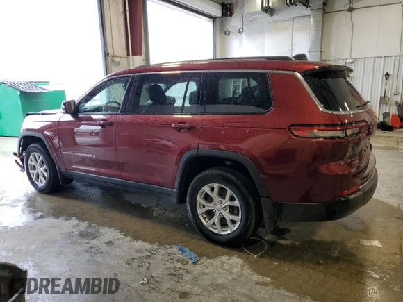 2023 Jeep Grand Cherokee Limited with VIN 1C4RJKBG7P8865294, listed as a Copart auction lot 57562135 with 35,612 mi miles and Salvage title. Bid and sale history available at DreamBid. Image 2.