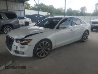 2014 Audi A6 Premium Plus with VIN WAUFGAFC7EN160087, listed as a Copart auction lot 60225985 with 126,914 mi miles and Salvage title. Bid and sale history available at DreamBid. Image 1.