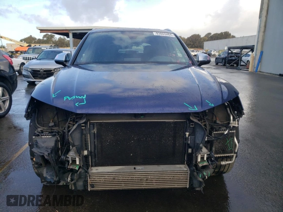 2018 Audi SQ5 Prestige with VIN WA1C4AFY9J2125812, listed as a Copart auction lot 83863484 with 87,142 mi miles and Salvage Title. Bid and sale history available at DreamBid. Image 5.