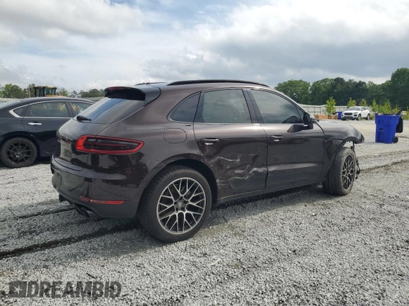 2018 Porsche Macan S z VIN WP1AB2A59JLB35593, wystawiony jako Copart lot #56154235 z przebiegiem Nie podano mil oraz Czysty tytuł • Clean title. Historia ofert i sprzedaży dostępna na DreamBid. Obrazek 3.