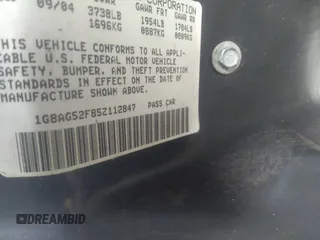 2005 Saturn ION ION 1 with VIN 1G8AG52F85Z112847, listed as a IAAI auction lot 37990572 with Not Provided miles and . Bid and sale history available at carsss.com. Image 9.