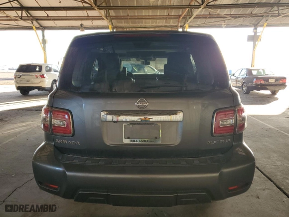 2019 Nissan Armada Platinum with VIN JN8AY2NF1K9350990, listed as a Copart auction lot 83315404 with NaN miles and Clean Title. Bid and sale history available at carsss.com. Image 6.