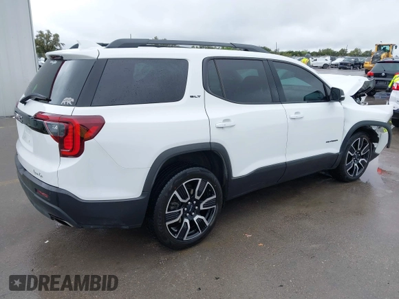 2021 GMC Acadia SLT with VIN 1GKKNML44MZ166673, listed as a IAAI auction lot 41906468 with 95,498 mi miles. Bid and sale history available at carsss.com. Image 4.