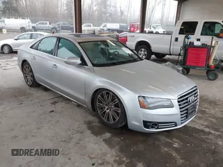 2013 Audi A8 4.0L with VIN WAUA2AFD5DN017770, listed as a IAAI auction lot 41255625 with 115,993 mi miles and . Bid and sale history available at DreamBid. Image 1.