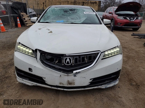 2015 Acura TLX V6 Tech with VIN 19UUB2F59FA018737, listed as a Copart auction lot 47536555 with 104,567 mi miles and Salvage Title. Bid and sale history available at carsss.com. Image 5.