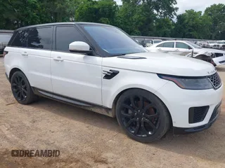 2018 Land Rover Range Rover Sport HSE with VIN SALWR2RV2JA402794, listed as a IAAI auction lot 42158437 with 106,360 mi miles. Bid and sale history available at carsss.com. Image 1.